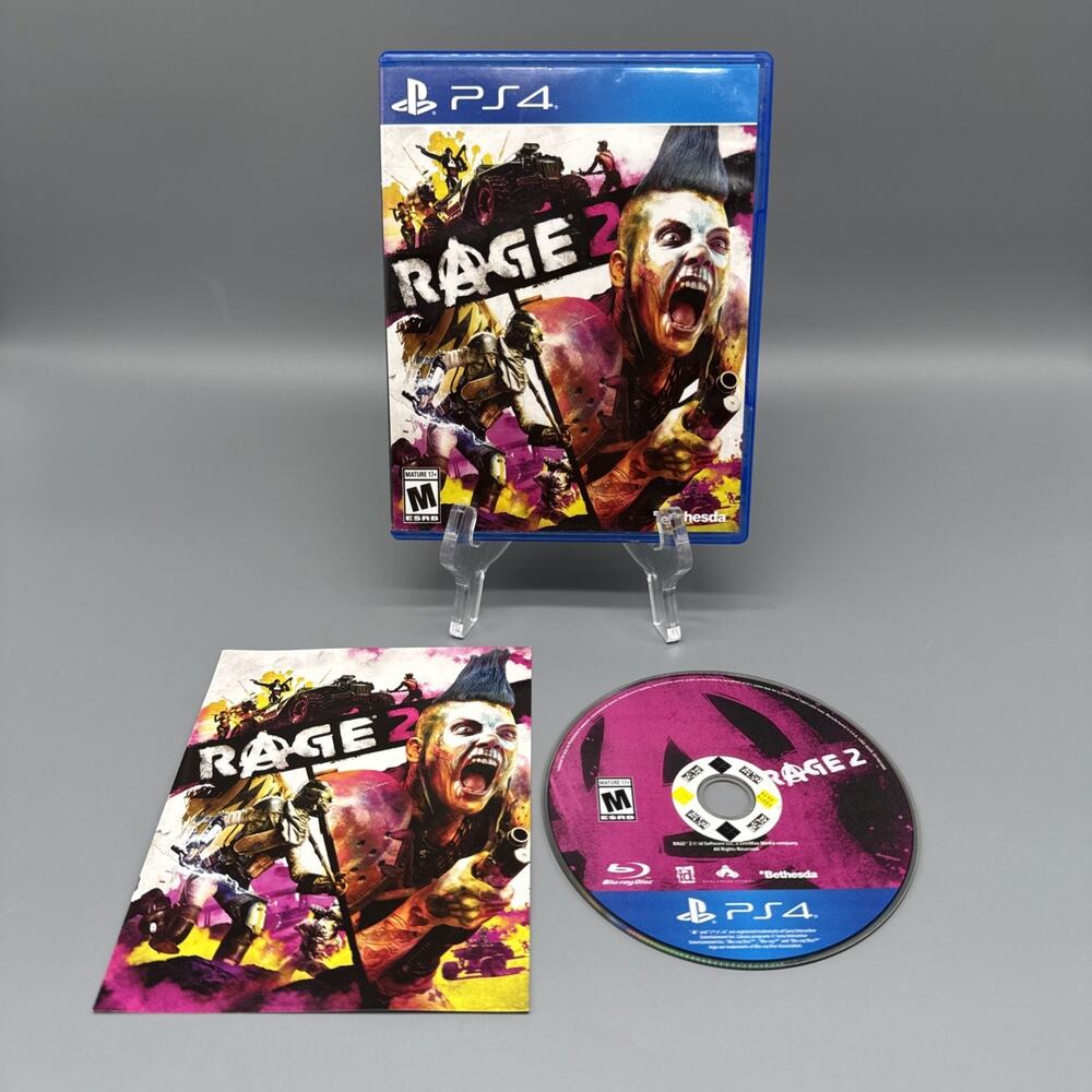 Rage 2 PlayStation 4 PS4 Complete CIB Tested Authentic
